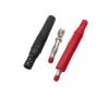 2Pcs Red Black 4mm Banana Assembly Connector Wire Soldering Type Test Leads Probe 4mm Banana Plugs Male Adapter(A) view 3