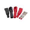 2Pcs Red Black 4mm Banana Assembly Connector Wire Soldering Type Test Leads Probe 4mm Banana Plugs Male Adapter(A) view 4