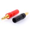Audio Gold Plated Speaker Cable Wire Connector Banana Jack Screw Lock Speaker Banana Connectors(12 Pieces) view 4