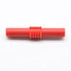 2Pcs Extension Insulated Banana Connector Coupler PVC Black+Red 4mm Banana Jack Socket Female to Female Adapter red Black view 4