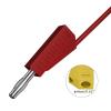 10PCS 4MM Stackable Banana Copper Nickel Plated Soldering Electrical Connector Q.10029(5 red 5 Black) view 3
