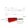 10PCS 4MM Stackable Banana Copper Nickel Plated Soldering Electrical Connector Q.10029(5 red 5 Black) view 4