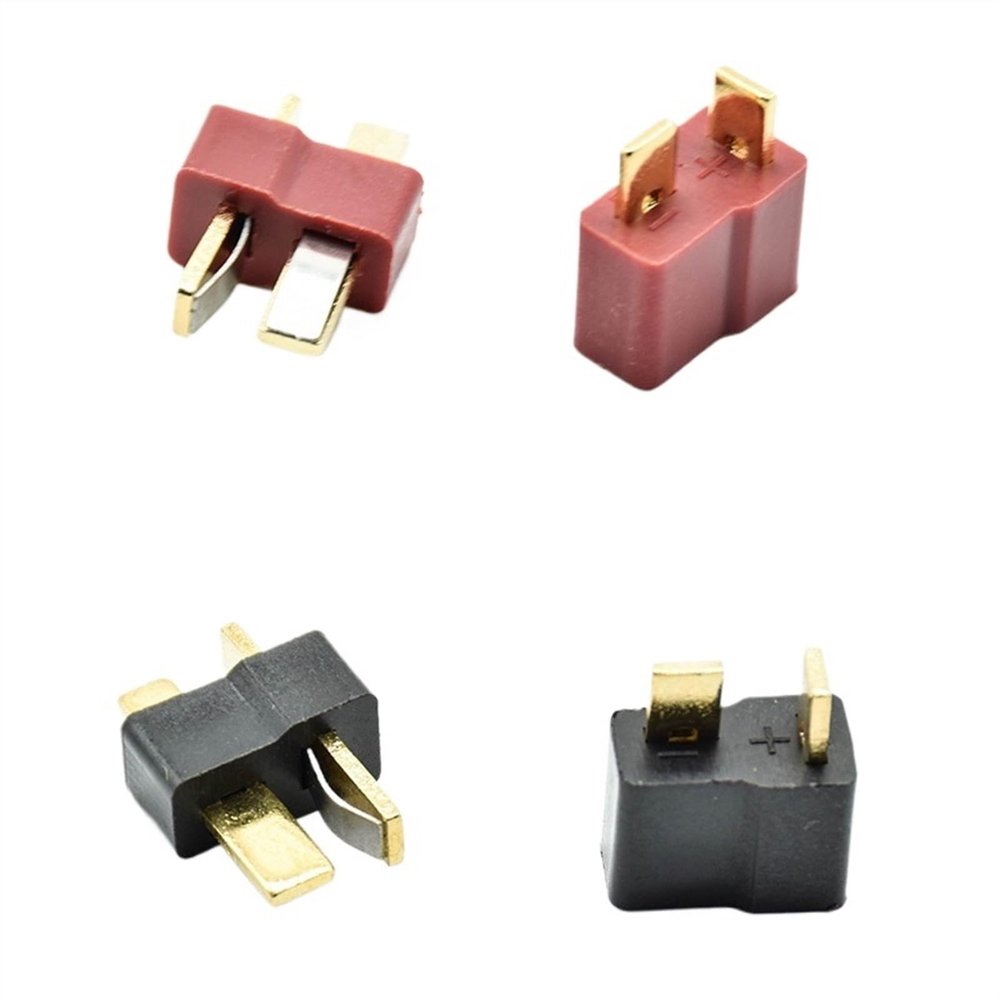 10pcs/5sets red Black T Male & Female Banana Jack Adapter Socket
