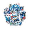 12pcs Blue Christmas Stickers Pack for Winter Lovers Kids Holiday Fans  Blue Santa Snowy House Mittens Sweater & Hot Cocoa Vinyl Decals for Water Bottles Laptops Notebooks and Xmas Gifts 6 Inches view 1
