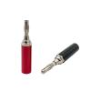 10Pcs 4mm Adapter Wire Cable Audio Speaker Connector Nickel/Chromium Plating Banana Audio Jack Terminal(10 Black) view 4