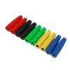 10Pcs Brass 4mm Insulated Banana Female Jack Wire Solder Connector(Black) view 1