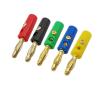 10Pcs 4mm Banana Male Connector Solderless Screw Type Gold Plated Bananas Plugs Adapter(10 Blue) view 1