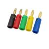 10Pcs 4mm Banana Male Connector Solderless Screw Type Gold Plated Bananas Plugs Adapter(10 Blue) view 3