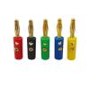 10Pcs 4mm Banana Male Connector Solderless Screw Type Gold Plated Bananas Plugs Adapter(10 Blue) view 4