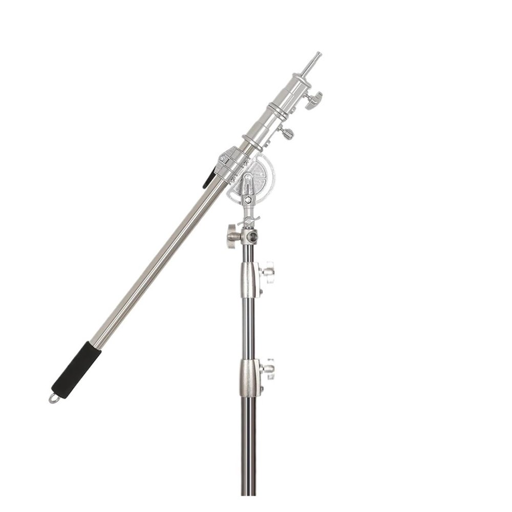 106cm-249cm Stainless Steel Cross arm Pole Bag Studio Accessories Extension Pole