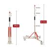 320cm Studio Heavy Duty Photography Professional Film and Television Full Metal Lighting Stand with Cantilever and Wheels view 3