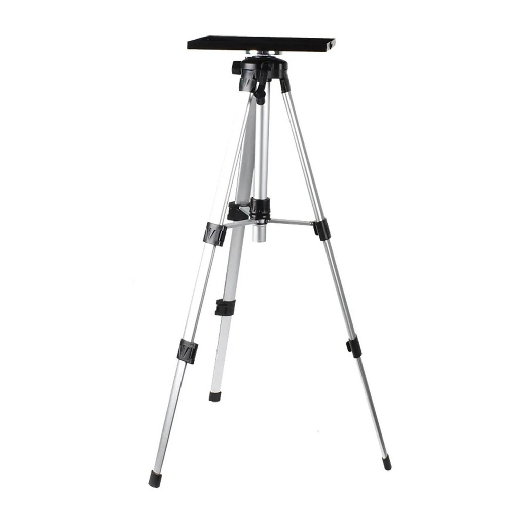 1.2m Video Projector Stand, No Drilling Required Portable Adjustable Tripod Tray