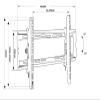 PTB-6044T 23" 30" 40" 55" Wall Mount tv Bracket 50" Metal 60kg  400x400 Panel LCD tv Wall Mount up and Down tilt 15 Built in Bubble view 2