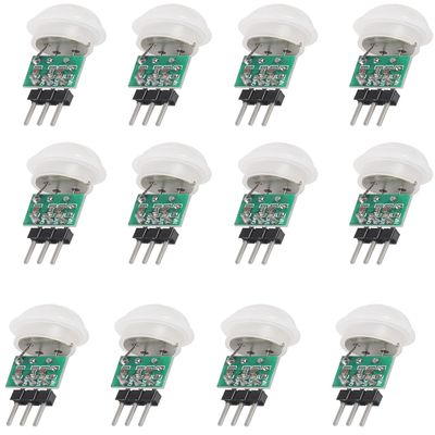 12pcs AM312 Sensor Mini Sensor Module Pyroelectric Infrared Motion Automatic Detector DC 2.7 to 12V for Arduino