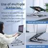 SHUOCONG Adjustable Laptop Stand Aluminum Computer PC Tablet Table Support Notebook Stand Cooling Pad Laptop Holder Base(N8 New Dark Gray) view 3