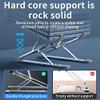 SHUOCONG Adjustable Laptop Stand Aluminum Computer PC Tablet Table Support Notebook Stand Cooling Pad Laptop Holder Base(N8 New Dark Gray) view 4
