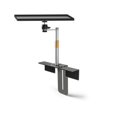 Sofa Bed Multi-Purpose Projector Stand Aluminum Alloy Thickened Metal Base Adjustable Track Movable(Stand with Tray)