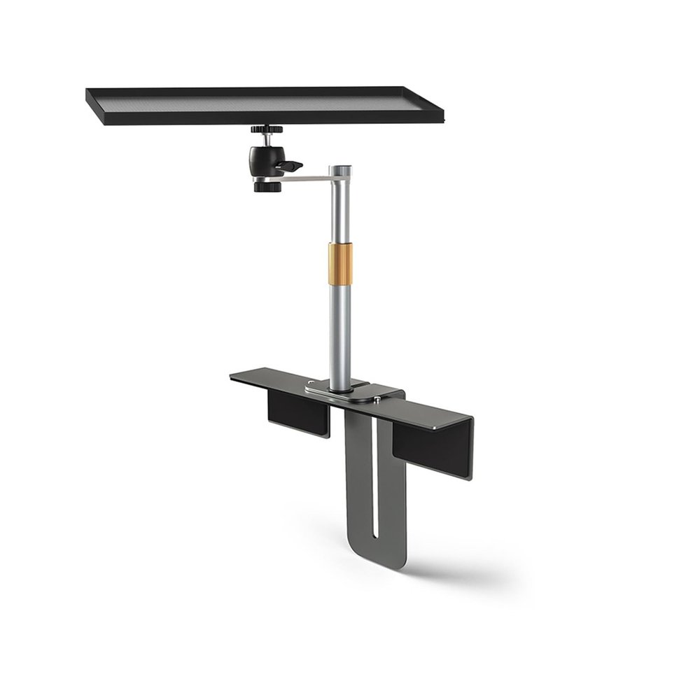 Sofa Bed Multi-Purpose Projector Stand Aluminum Alloy Thickened Metal Base Adjustable Track Movable(Stand with Tray)