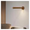 360 Rotatable Magnetic Wooden Wall Lamps - USB Rechargeable Touch Dimming LED Lights for Bedroom, Bedside & Home Ambient Lighting view 4