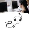 WiseZythum H360D RJ9 VA Customer Service Headset, Wired Telephone Headphone with Noise Cancelling Mic, Binaural Office Headset for Call Center VOIP Phones, Ultra Comfortable ABS Material view 4