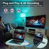 TTQ Wireless HDMI Transmitter and Receiver, TTQ Wireless HDMI Extender 4K Supported, Metal Housing, LED Display, 100FT Range, 2.4G&5G, for PC/Laptop/Camera/HDTV/Projector/TV Box view 2