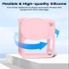 Arxonis 4-in-1 Silicone Protective Case Compatible with DJI Osmo Action 6, Full Body Protection Set with Lens Cap & Lanyard, Shockproof Anti-Scratch Cover[Pink] view 4