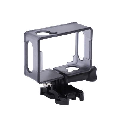 Walfront Camera Frame Mount for SJ4000, HighGrade Plastic, Fullbody Protection, Convenient Charging Port, Action Camera Accessory for Outdoor Sports and Riding