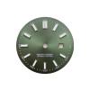 24.5mm S Logo Sunray Dial Fit NH05 Movement Green Luminous Watch Accessories Repair Tool(L938) view 1