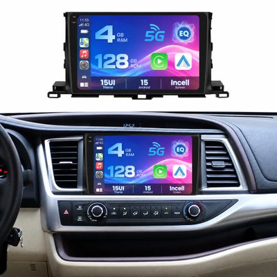 Inefala 4+128G Radio for Toyota Highlander 2014-2019 Android 15 Stereo