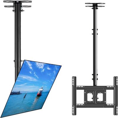 Adjustable TV Bracket TV Ceiling Mount Bracket,Adjustable Height Telescoping Tilt and Swivel Flat Sn Display,Fits 32-75 Inch Electric TV Lift