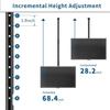 Adjustable TV Bracket TV Ceiling Mount Bracket,Adjustable Height Telescoping Tilt and Swivel Flat Sn Display,Fits 32-75 Inch Electric TV Lift view 4
