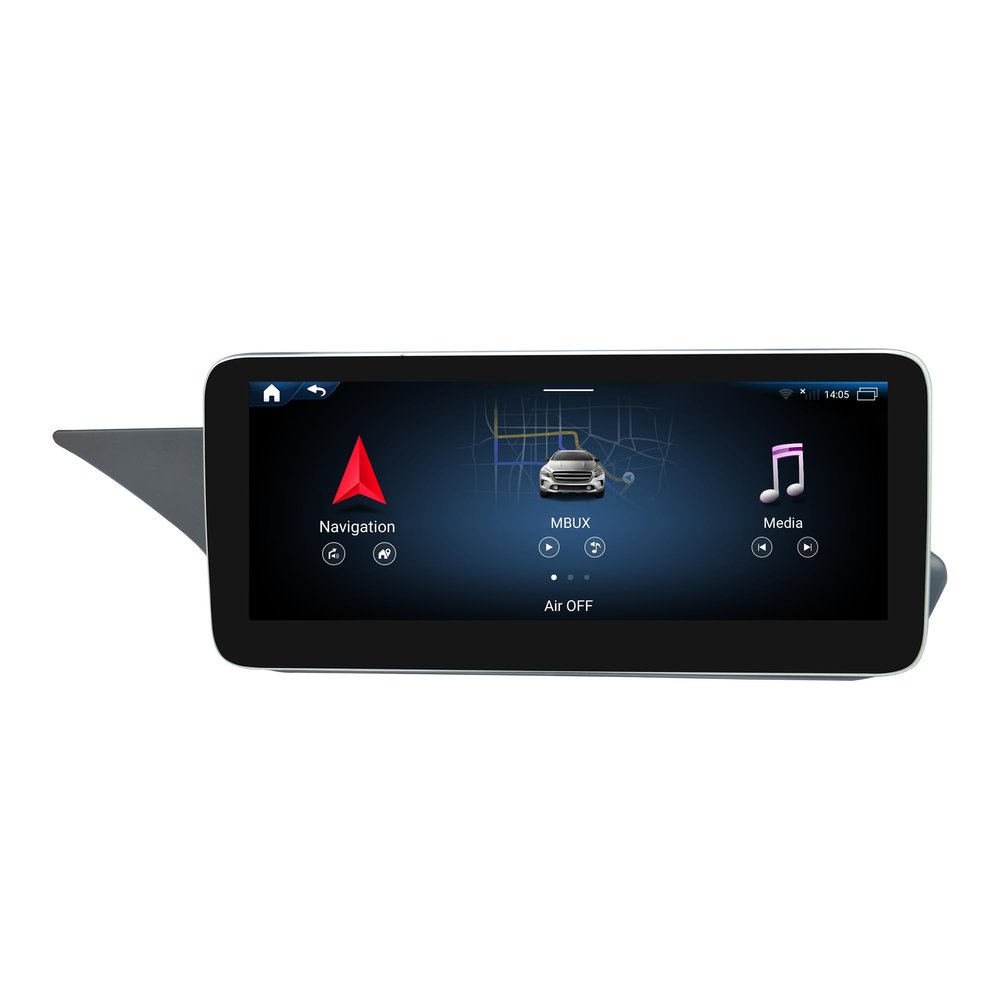 10.25" HD Android Upgrade for Mercedes E-Class C207/A207/W207 NTG4.5/4.7 - Wireless CarPlay/Android Auto, Split Screen, 64GB, Backup Camera