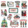 12pcs Christmas Book Club Stickers Pack for Readers, Holiday Book Lovers Cozy Reading Fans Cute Festive Library, Gnomes, Fireplace & Bookish Christmas Vinyl Decals for Water Bottle, Laptop 3 Inches view 1