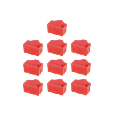 Rj45 Dust Cover 20 PCS Interface Silicone Dust Plug Laptop LAN Cable Dustproof Plugs Desktop Router Switch Network for Tv Computer(Watermelon Red)