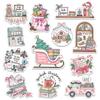 12pcs Christmas Bookish Stickers Pack for Cozy Readers, Holiday Book Lovers Library Fans  Cute Festive Reading, Bookstore, Winter Decor & Book Delivery Vinyl Decals for Water Bottle, Laptop 5 Inches view 1