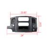 NAAMOTOMOX Dash Center Radio Bezel Trim Panel, for 2002-2005 Dodge Ram 1500 2500 3500 Laramie SLT SRT ST, Black ABS Dashboard Cover w/Storage Box, Air Vent, Switch Hole, Parts 02ITM3705CBK, 5GV52TMAB view 3