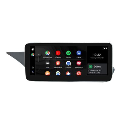 CarPlay for for Mercedes NTG 4.5/4.7 C207 A207 W207 E-Class Upgrade 12.3 Android Screen Android Auto Full (Split) Screen Mirroring App Netflix Spotify Wi-Fi Navigation Waze Vehicle Cameras (128GB)
