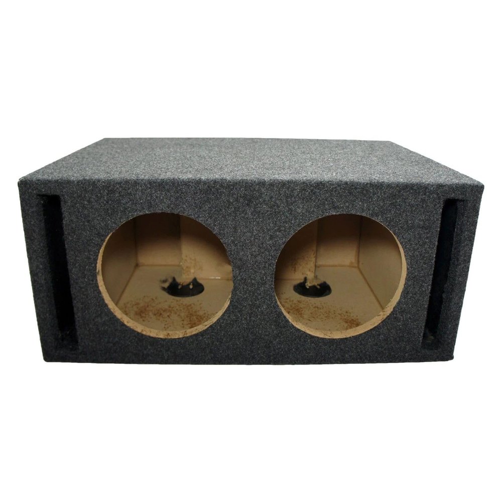 Dual 8-Inch SPL Bass Subwoofer System with Labyrinth Vent Design, Car Audio Stereo Enclosure