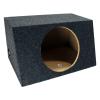 12-Inch Single Subwoofer Enclosure, Sealed Slanted Box for Car Audio, Hatchback Style view 1