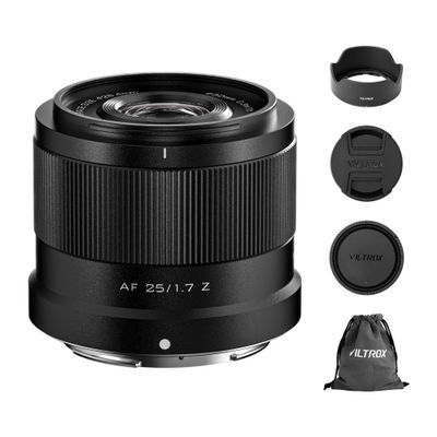 VILTROX 25mm F1.7 Air APS-C Lens for Nikon Z-Mount, Auto Focus Wide Angle Large Aperture Prime Lens, Compatible with Nikon Z-Mount Mirrorless Cameras Z30 Z50 Z50  ZFC Z5 Z5 Z6 Z6 Z7 Z7 Z8 Z9 ZF
