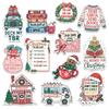 12pcs Christmas Book Lover Stickers Pack For Readers, Teens Holiday Fans Cozy Bookshop, Bookmobile, TBR Jokes, Reading Humor & Festive Book Art Vinyl Decals For Water Bottle, Laptop, Notebook 7 Inches view 1