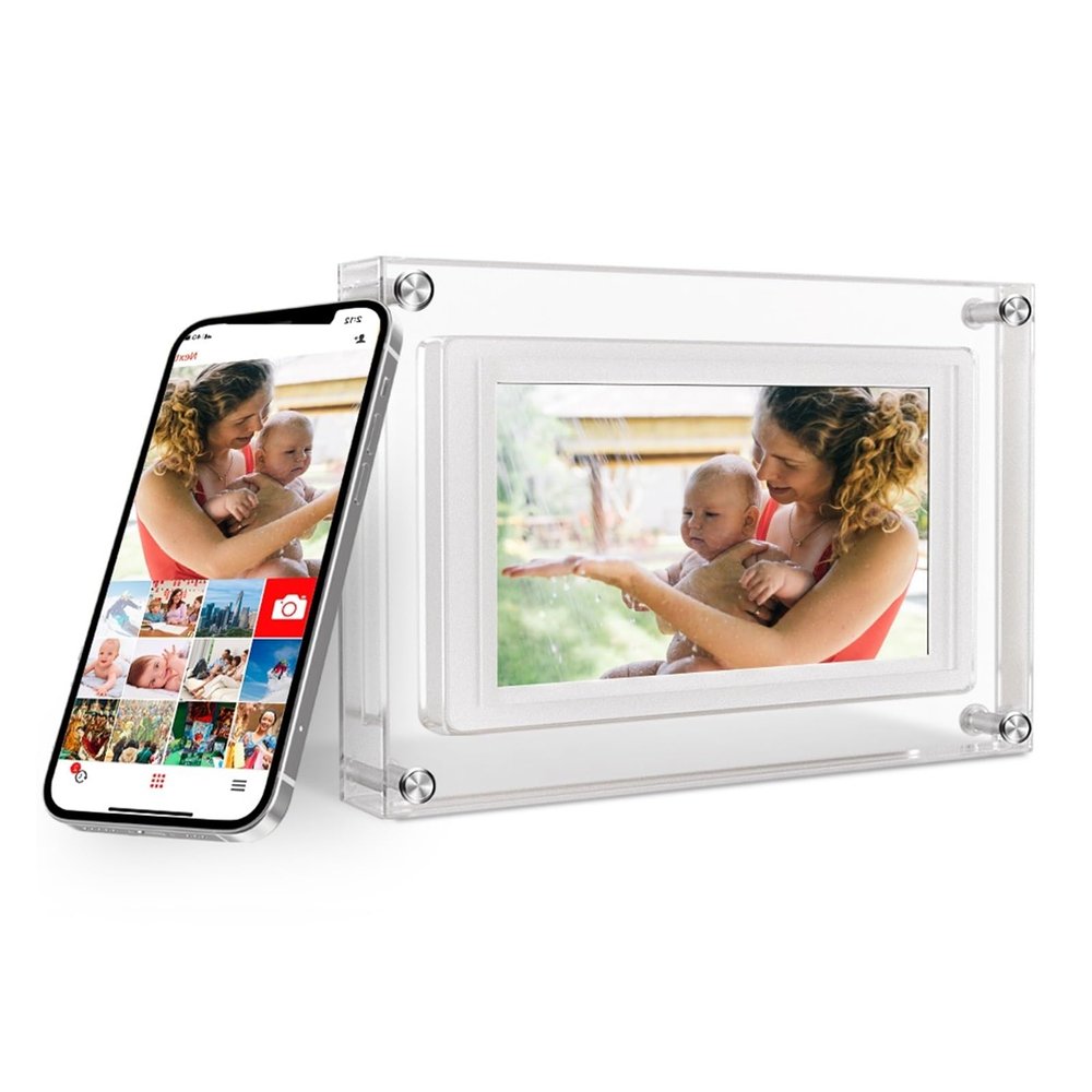 LFSDFJ 5 Inch WiFi Digital Picture Frame 1280 * 720 IPS Hd Cloud Smart Digital Photo Frame 32Gb Storage USB Auto Rotation Clearer