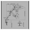 ADBWEKKF Computer monitor stand robotic arm display screen cantilever lifting hole desktop base T6G view 2