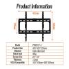 TV Wall Mount Bracket, Fits Most 26-55" LED Plasma TV Mounts, Sizes Up to  400x400mm, Load Capacity 110lbs view 2