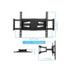 ADBWEKKF Swivel TV Wall Mount Tilt Bracket Dual Arms for 32-85 Inch LED LCD TVs view 3