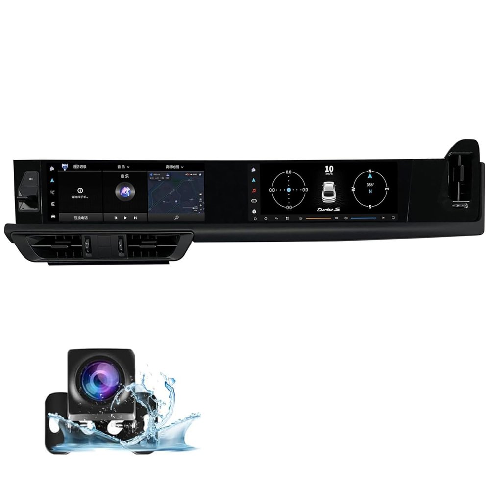 12.3" Android 13 Car Radio for Porsche Cayenne 2010-2017 | 8-Core 6+128GB | Dual Screen 2K HD | Wireless CarPlay & Android Auto | 4G LTE | Backup Camera | Bluetooth 5.0 (6+128GB)