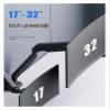 ADBWEKKF Dual-screen monitor stand robotic arm laptop cantilever one-to-two desktop heightening and lifting two-in-one(White) view 3