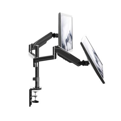 ADBWEKKF Dual Monitor Pneumatic Spring Sit-Stand Desk Stand for 2 Screens up to 32 Inches