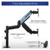 ADBWEKKF Dual Monitor Pneumatic Spring Sit-Stand Desk Stand for 2 Screens up to 32 Inches view 4
