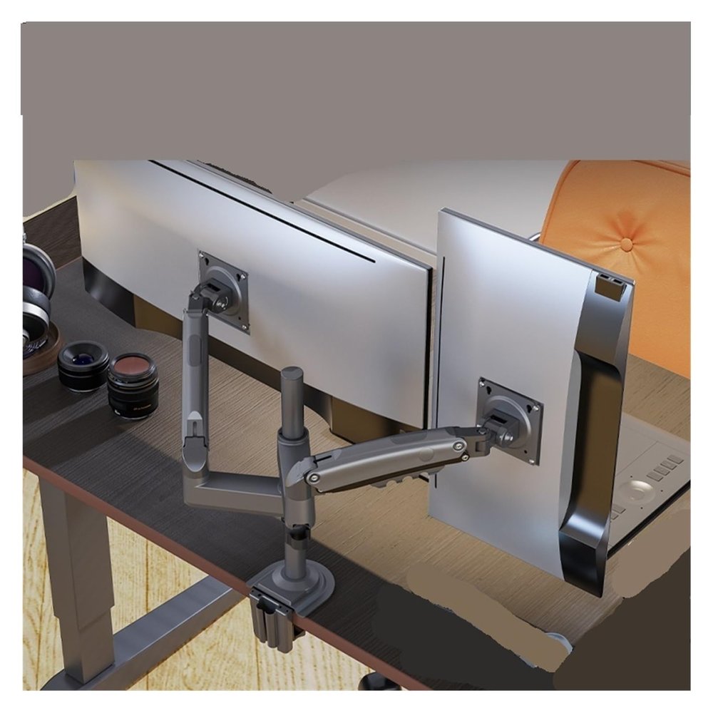 ADBWEKKF H180 dual-screen computer monitor gimbal bracket stacked up and down to stack the screen bracket to increase the bracket arm